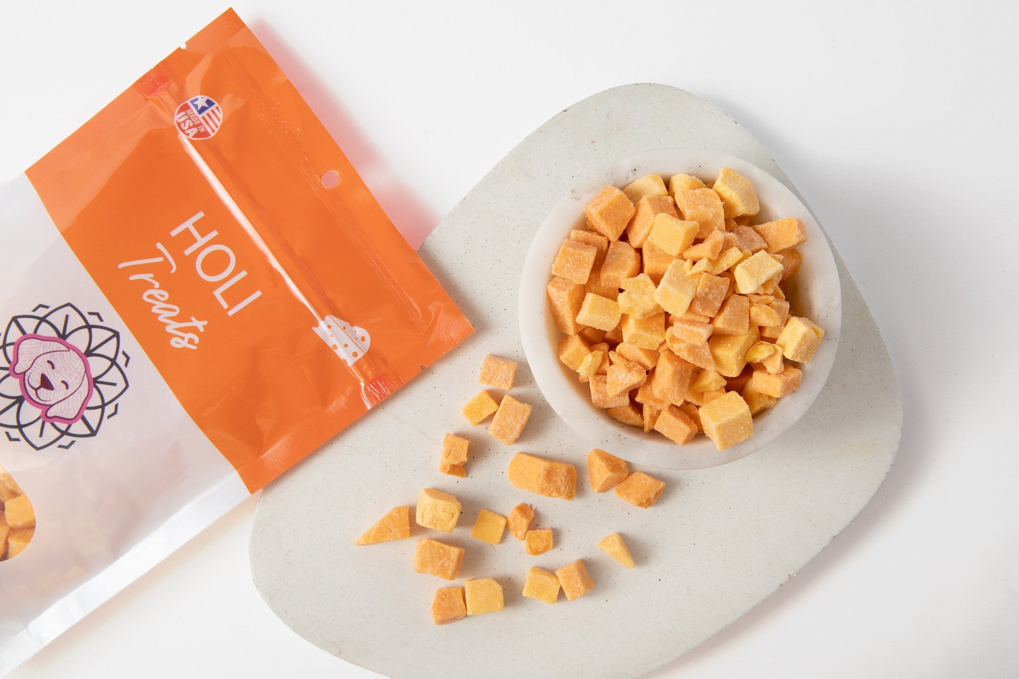 Cheddar Cheese Dog Treats - Freeze Dried - Single Ingredient