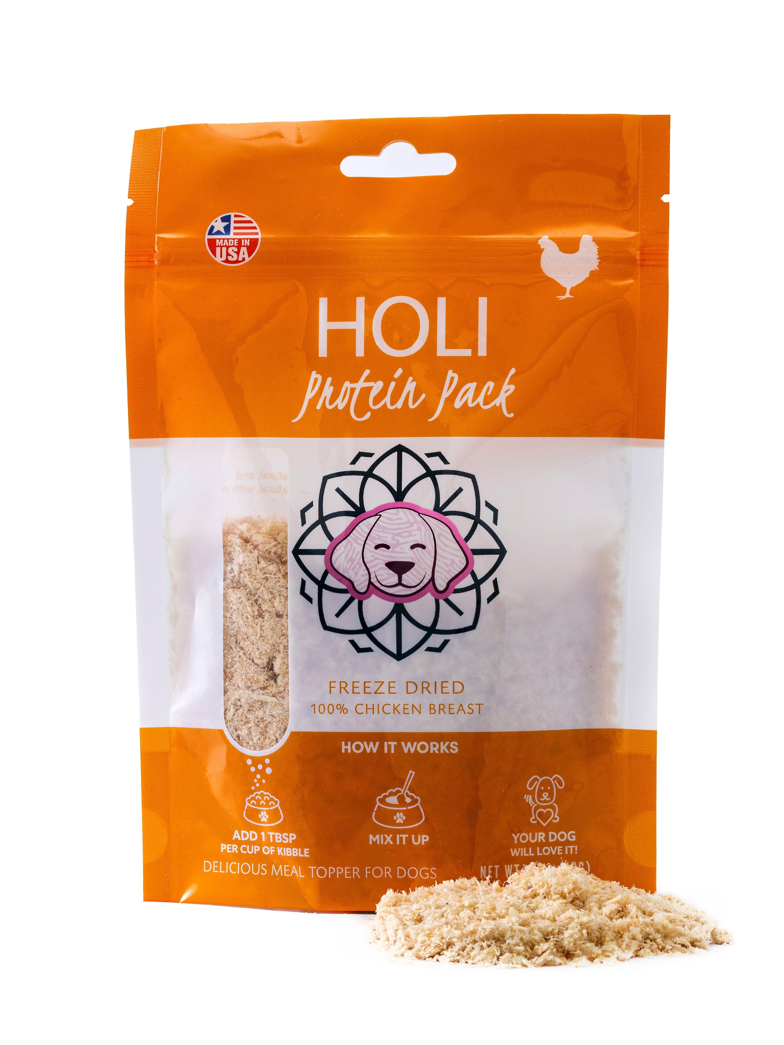 Chicken Breast Dog Food Topper - Freeze Dried - Single Ingredient