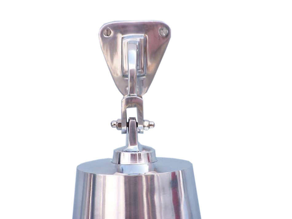 Chrome Hanging Ship's Bell 9""