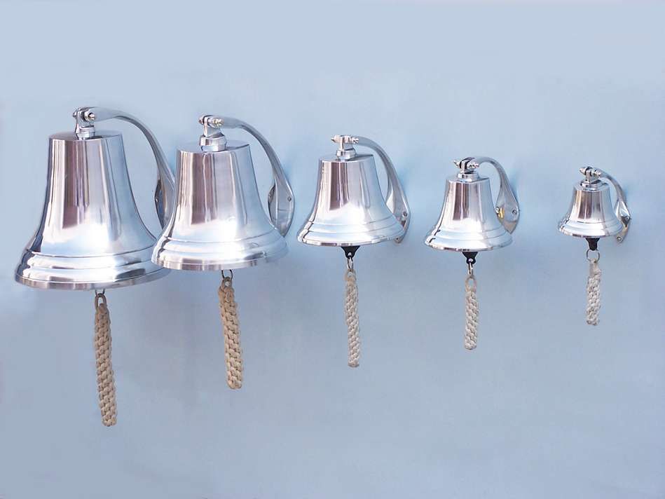Chrome Hanging Harbor Bell 5.5""