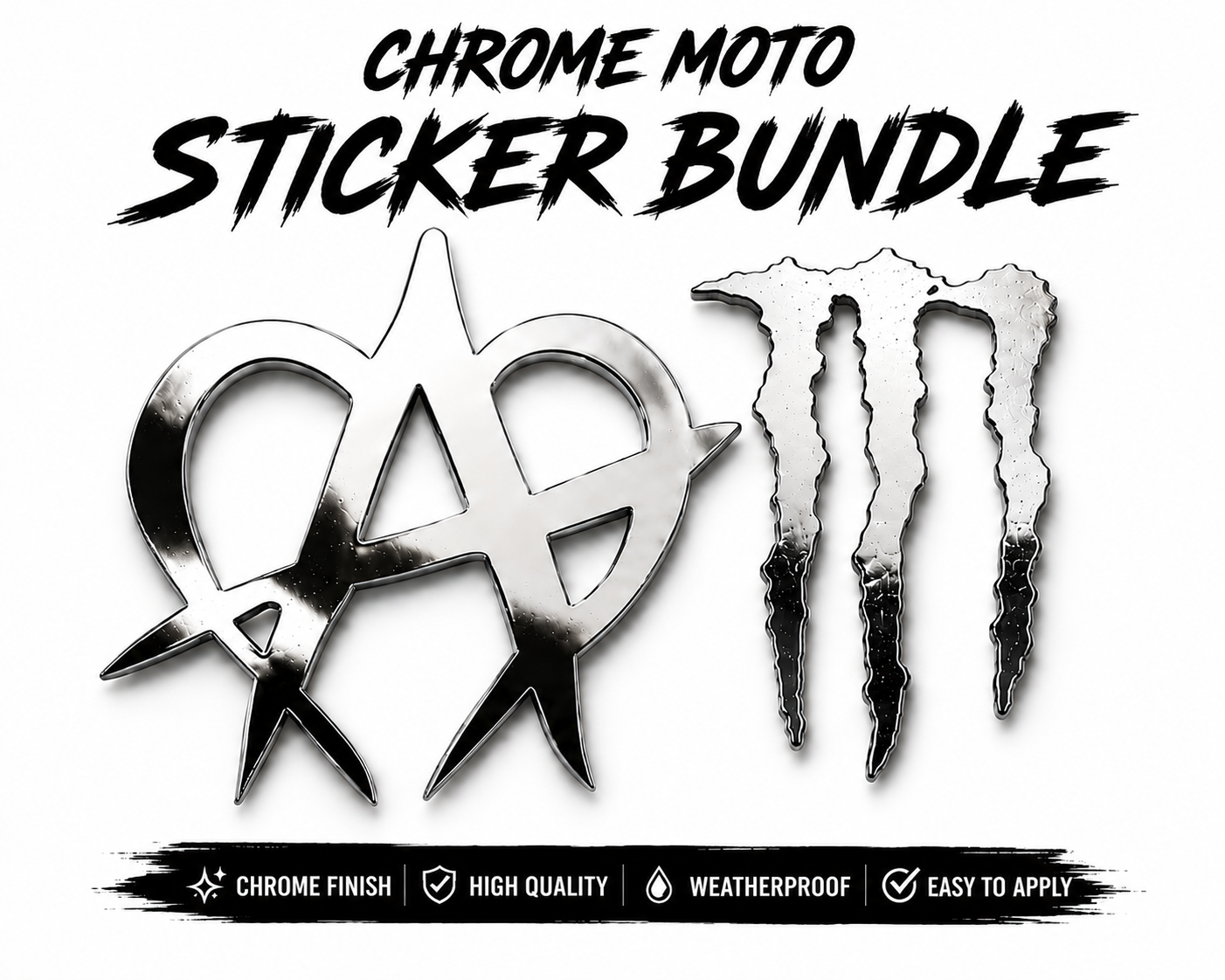 Moto-Sticker Bundle (CHROME)