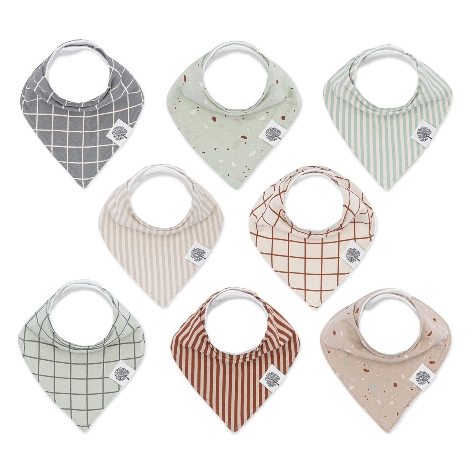 Clay Bandana Bib Set (8 pack) - PhishStones Products