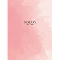 Notary Journal: Hardbound Public Record Book for Women, Logbook for Notarial Acts, 390 Entries, 8.5" x 11", Pink Blush Cover - Hardcover