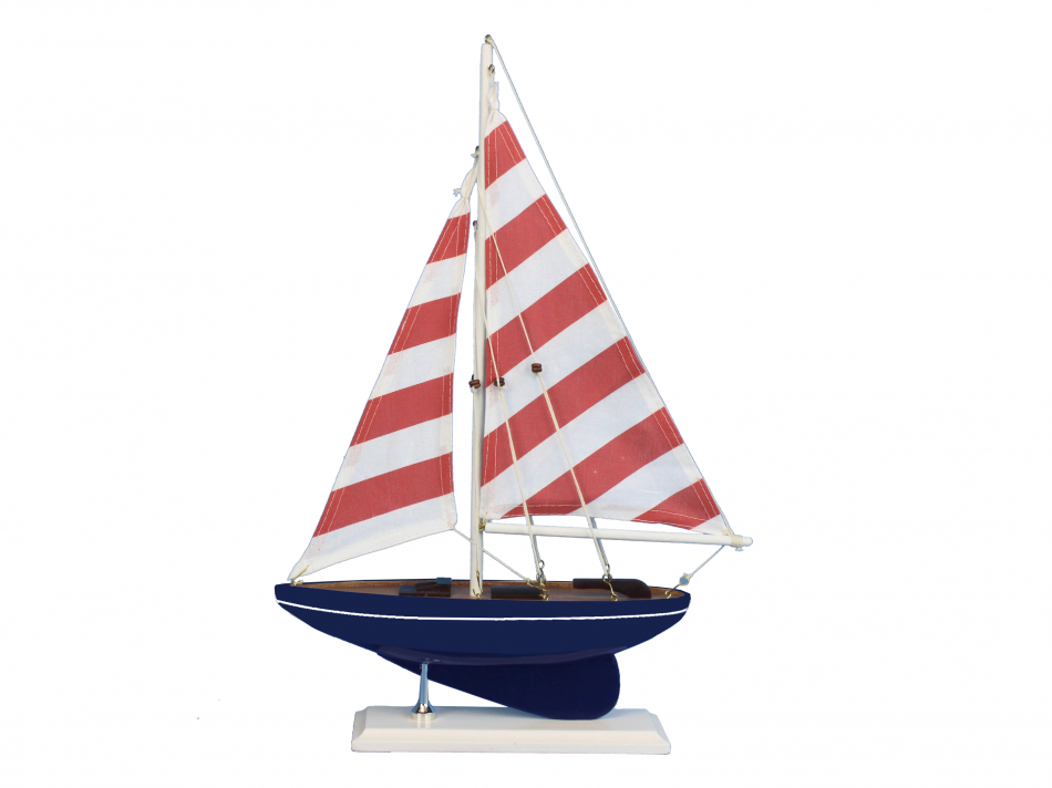 Wooden Nautical Delight Model Sailboat 17""