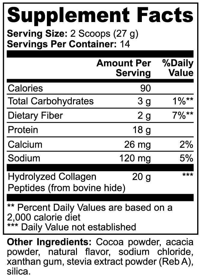 Collagen Peptides | Chocolate - PhishStones Products