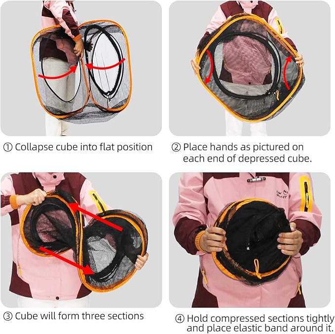 Collapsible Cat Play Tunnel + Cube with Three Ways for Indoor and Outdoor, Cat Enclosure, Tunnel and Tent Connection - PhishStones Products