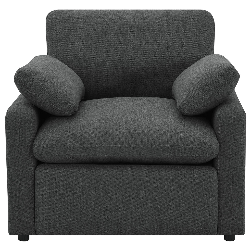 Collins Upholstered Power Recliner Chair Dark Grey - PhishStones Products