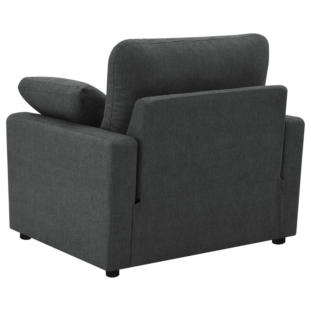Collins Upholstered Power Recliner Chair Dark Grey - PhishStones Products