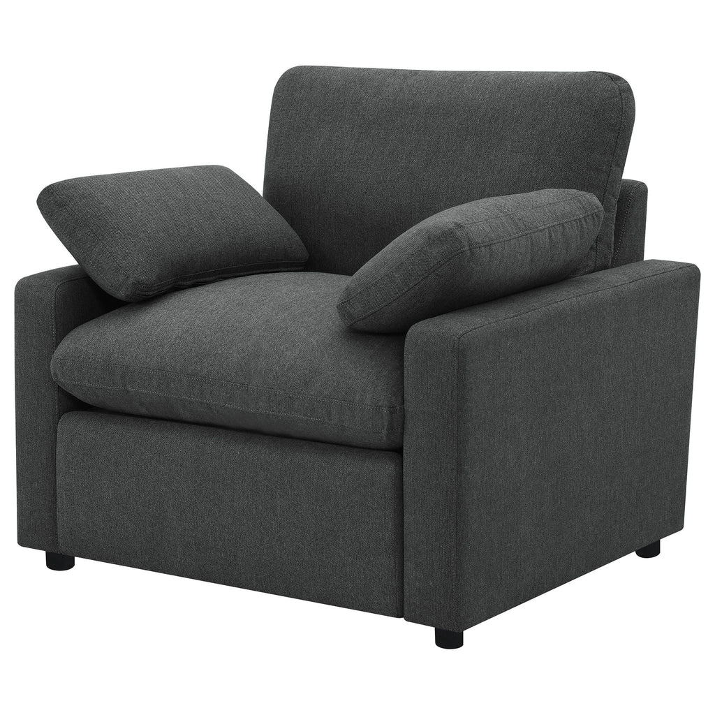 Collins Upholstered Power Recliner Chair Dark Grey - PhishStones Products