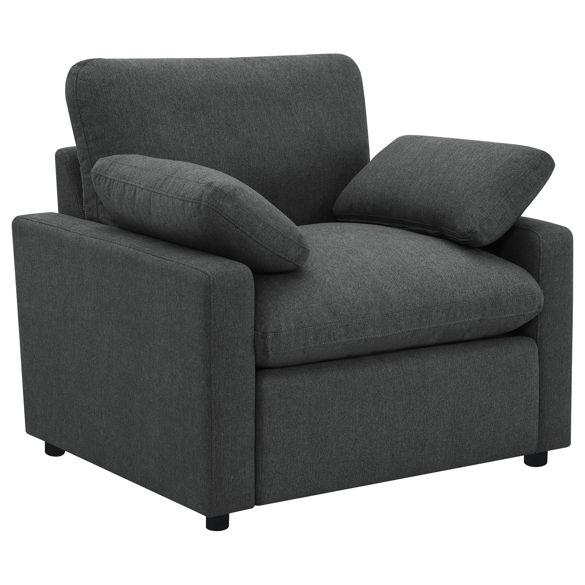 Collins Upholstered Power Recliner Chair Dark Grey - PhishStones Products