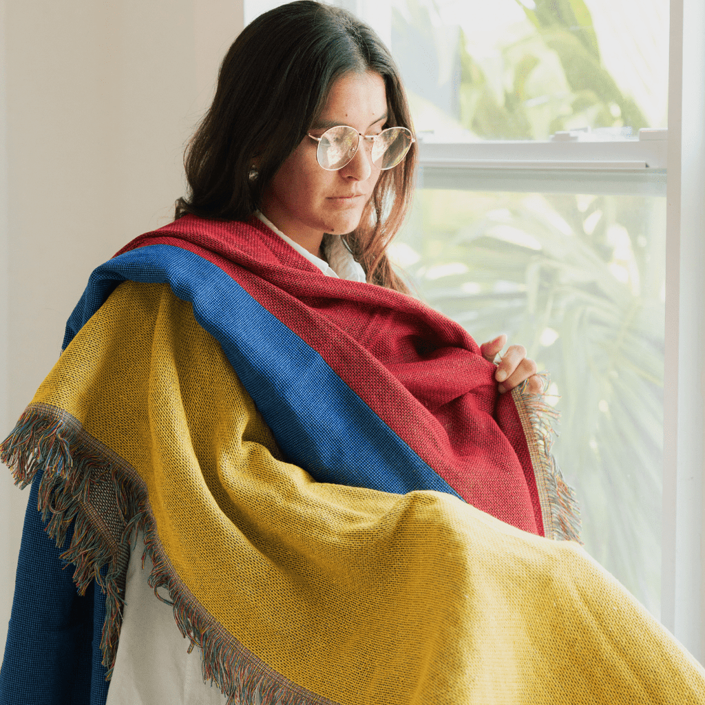 Colombia Flag Woven Throw Blanket - PhishStones Products