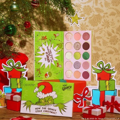 ColourPop x How the Grinch Stole Christmas 15 Pan Eyeshadow Palette 0.63oz - New - PhishStones Products