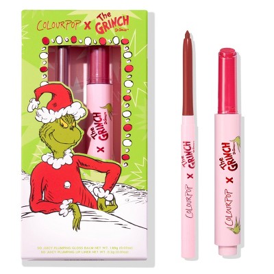 ColourPop x How the Grinch Stole Christmas Lip Liner and Balm Kit Berry Grinchy 0.08oz - New - PhishStones Products