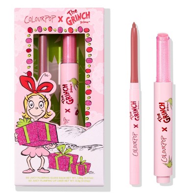 ColourPop x How the Grinch Stole Christmas Lip Liner and Balm Kit Pinky Who 0.6oz - Imperfect Box - PhishStones Products