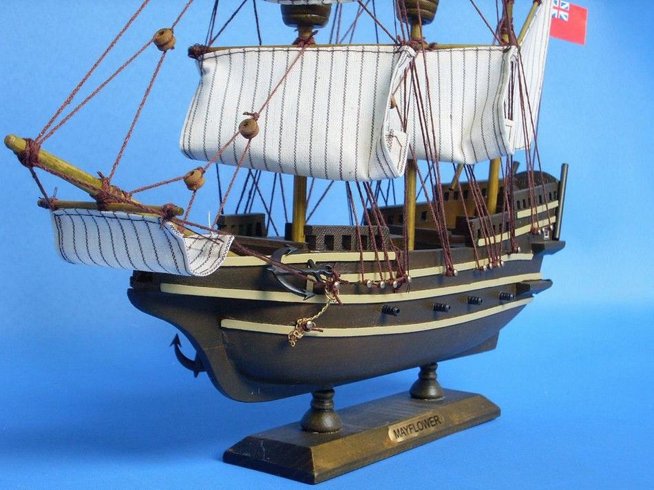 Wooden Mayflower Tall Model Ship 14""