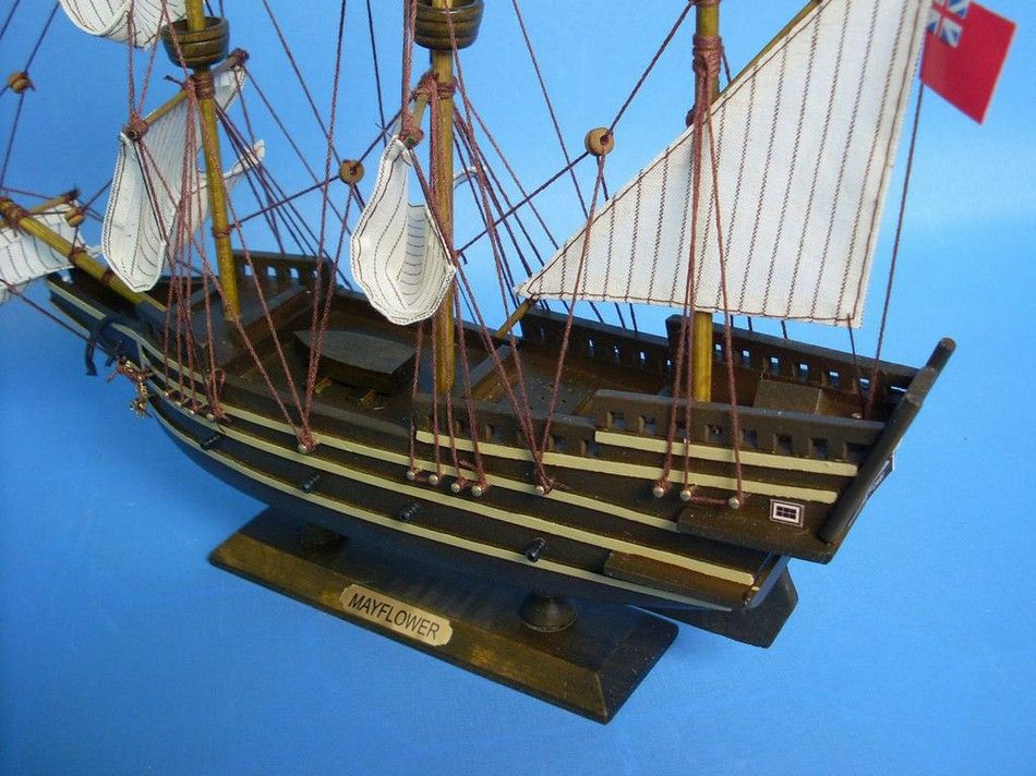 Wooden Mayflower Tall Model Ship 14""