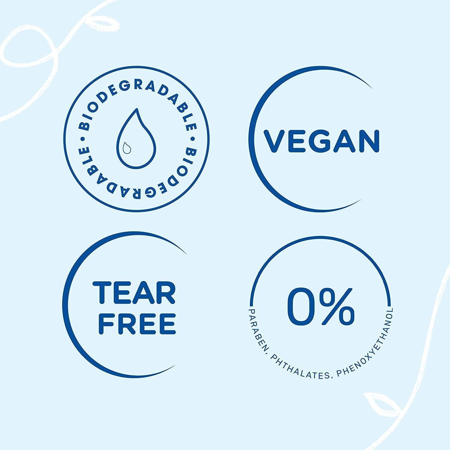 Mustela Gentle Tear-Free Baby Shampoo, Natural Ingredients, Hypoallergenic, 16.91 fl oz