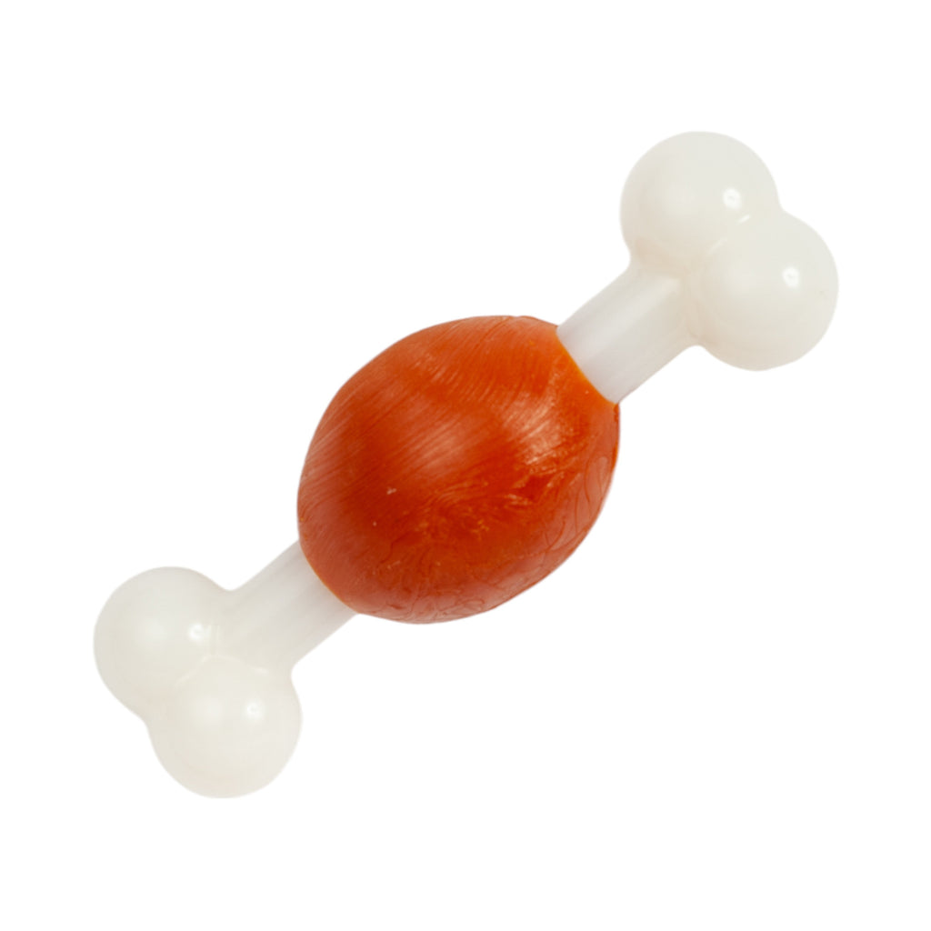 Country Living TPR & Nylon Bone Dog Chew Toy - Beef-Flavored, Ideal for Small Dogs