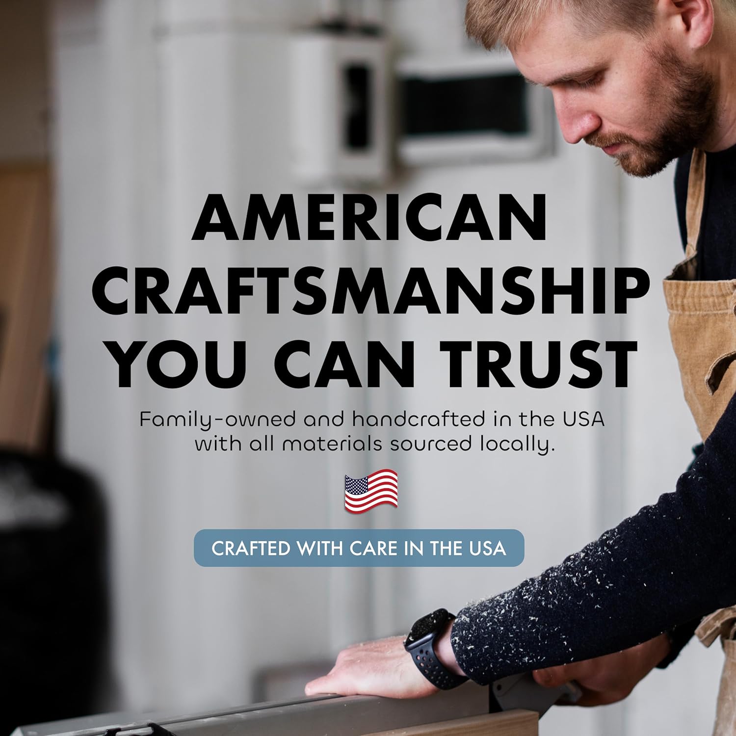 Large American Flag Gun Safe - Quick Access Hidden Gun Safe for Rifles, Shotguns, & Handguns - Gun Concealment Furniture with Magnetic Lock - Gun Self Hidden Storage (Black)