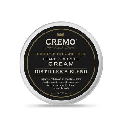 Cremo Distiller's Blend (Reserve Collection) Beard & Scruff Cream 4oz - New - PhishStones Products