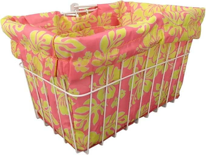 Cruiser Candy Bike Basket Liner Waterproof, Universal Fit for Most Bike Baskets, Stylish 2in1Tote, Bike Basket Cover, EBiKE Front Wire Or Wicker Bike Baskets Fits Up to 15x12x10 - PhishStones Products