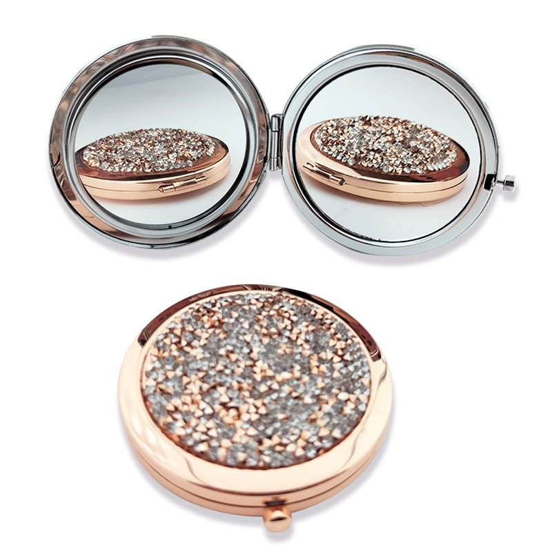 Crystal Double - Sided Portable Mini Mirror - PhishStones Products