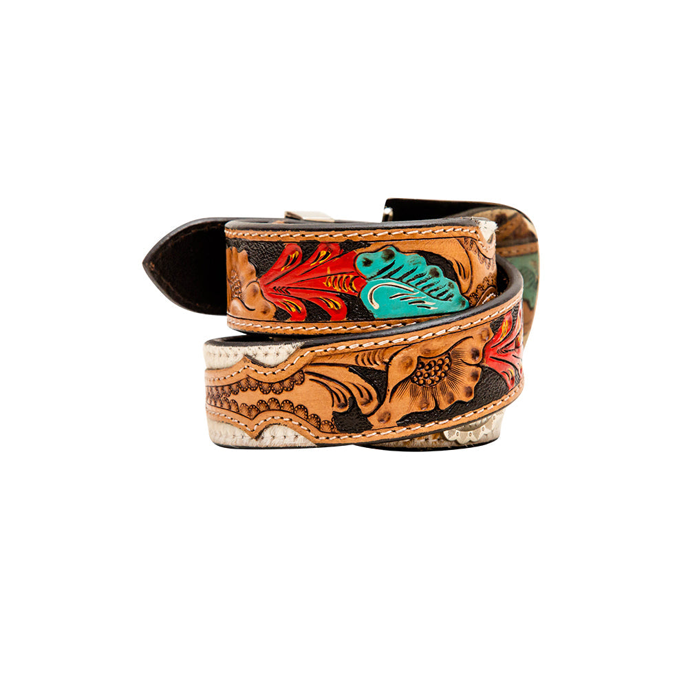 Cummerband Hand - Tooled Concho Women's Belt - PhishStones Products