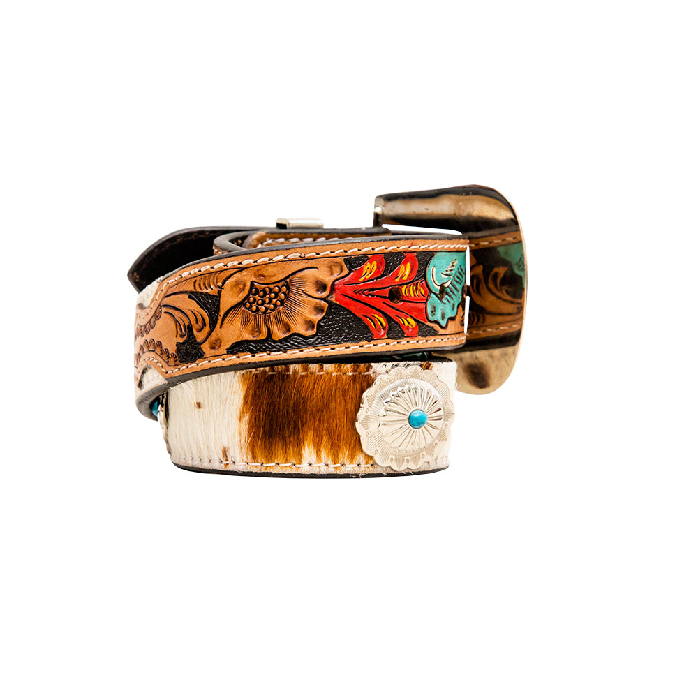 Cummerband Hand - Tooled Concho Women's Belt - PhishStones Products