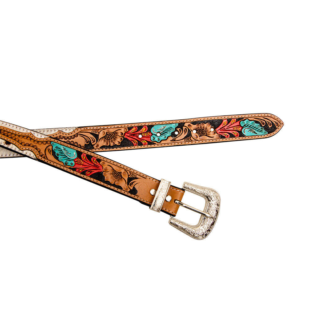 Cummerband Hand - Tooled Concho Women's Belt - PhishStones Products