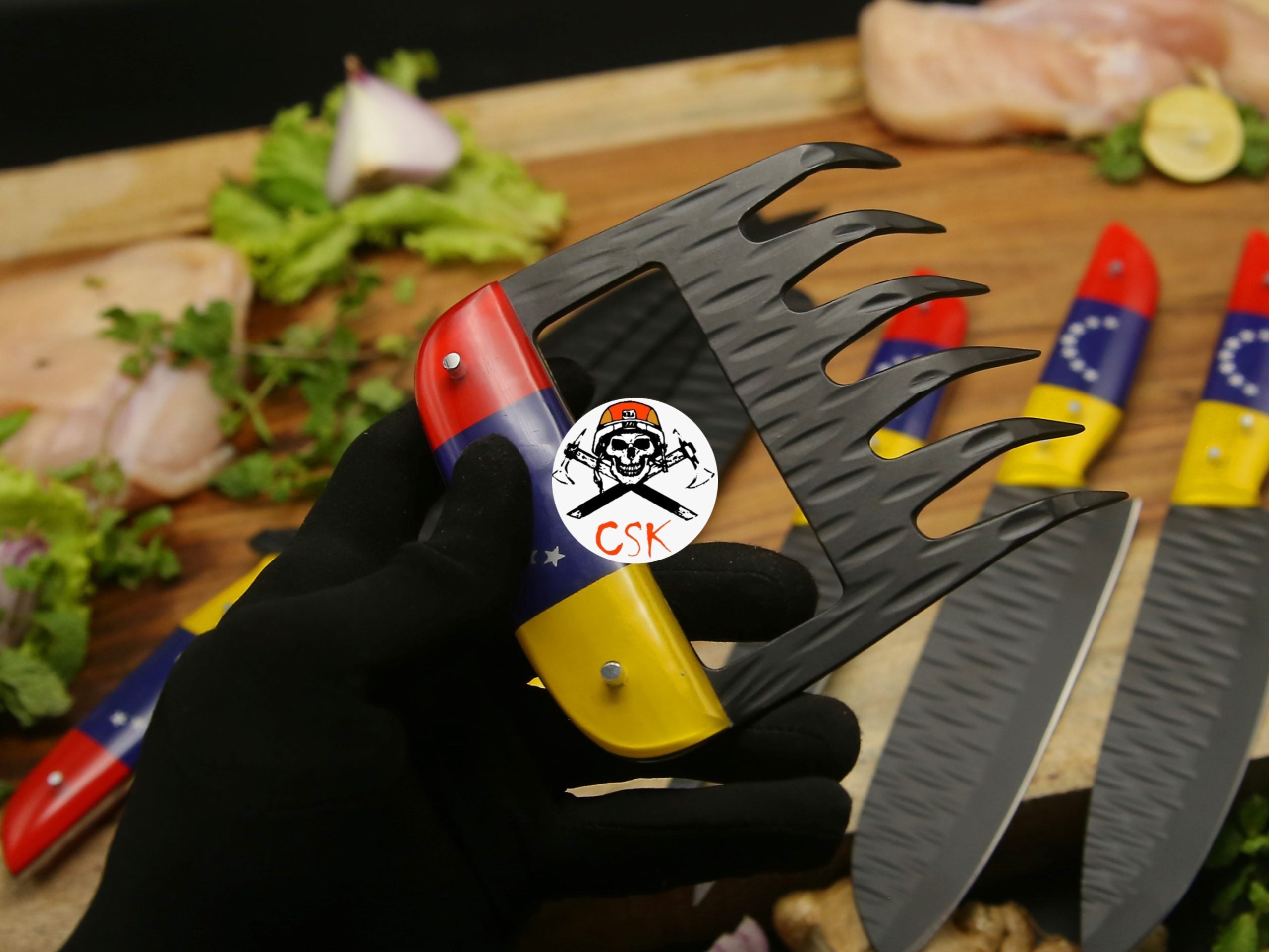 Custom Black Stainless Steel Chef Knives - PhishStones Products