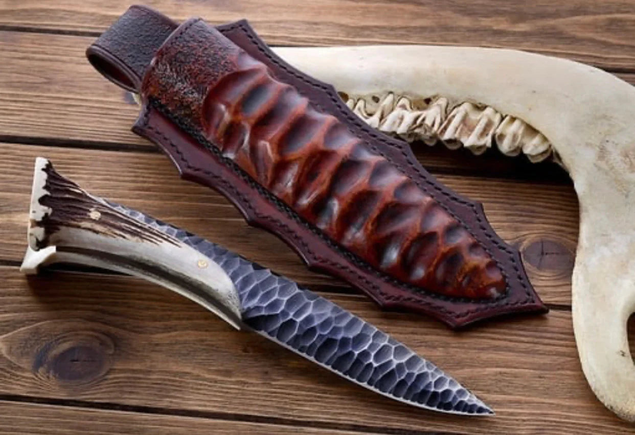 Custom Forged 1095 High Carbon Steel Hunting Knife - PhishStones Products