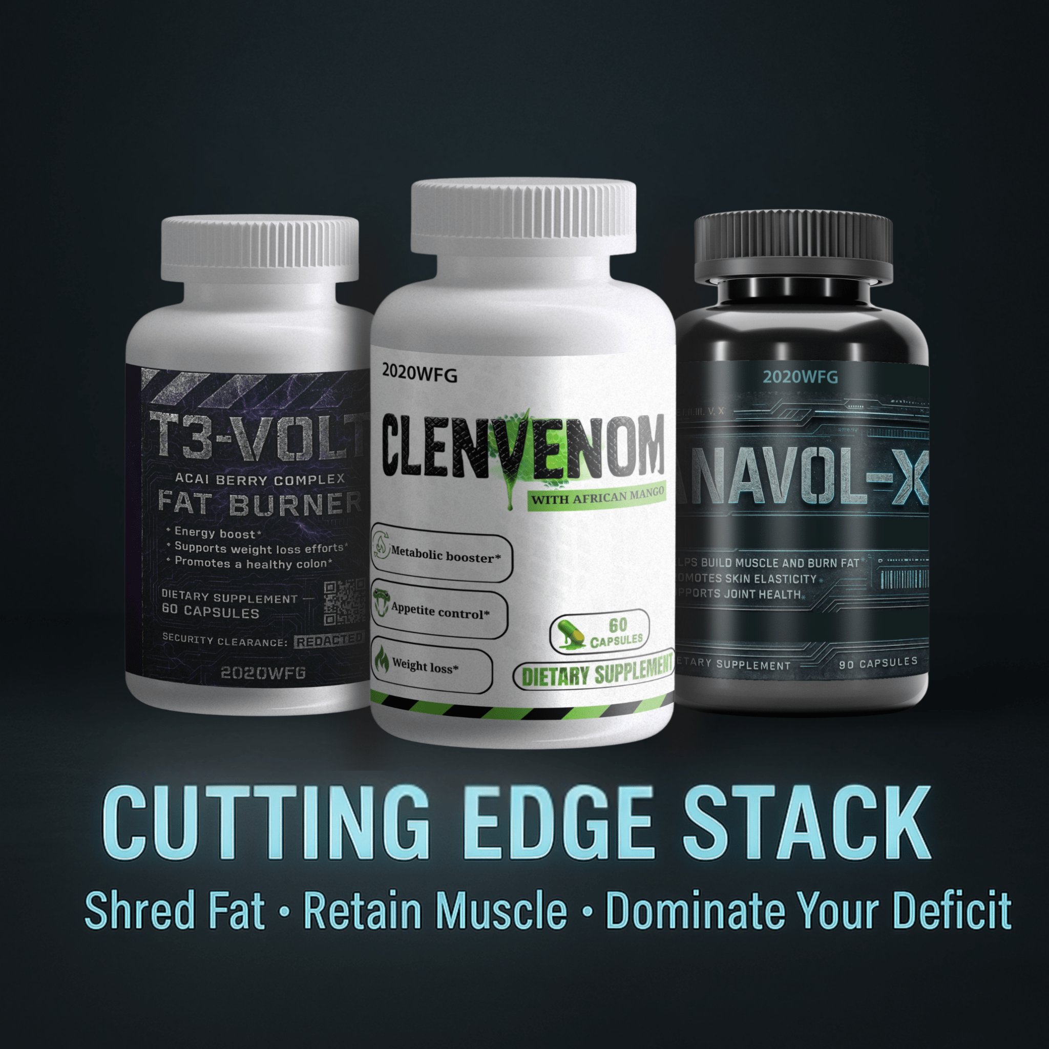 Cutting Edge Stack – Fat Loss & Muscle Preservation Supplement Cycle - PhishStones Products