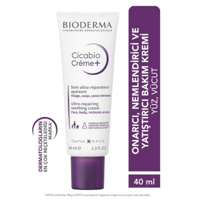 Bioderma - Soothing Skin Cream for Sensitive Skin, Hypoallergenic & Fragrance-Free Moisturizer for Face, Lips & Body - 1.35 fl oz