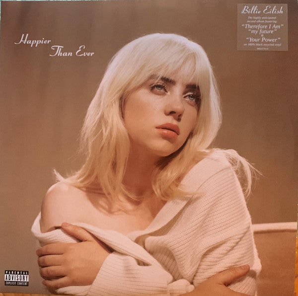 Billie Eilish - Happier Than Ever (X) (2LP) & Hit Me Hard & Soft (Recycled Black LP Vinyl) & Billie Eilish - Dont Smile At Me (Black LP Vinyl) & When We All Fall Asleep, Where Do We Go? (Pale Yellow LP Vinyl)