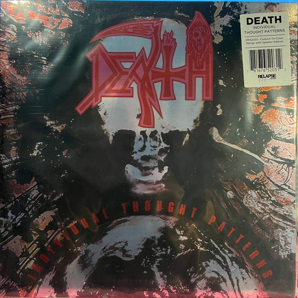 Death - Individual Thought Patterns - Reissue (Hot Pink, Bone White & Red Tri Color Merge W/ Splatter LP Vinyl) & Sound Of Perseverance (Black, Red & Gold Tri Color Merge Withsplatter Vinyl/2LP) & Human (Remastered Reissue) & Individual Thought