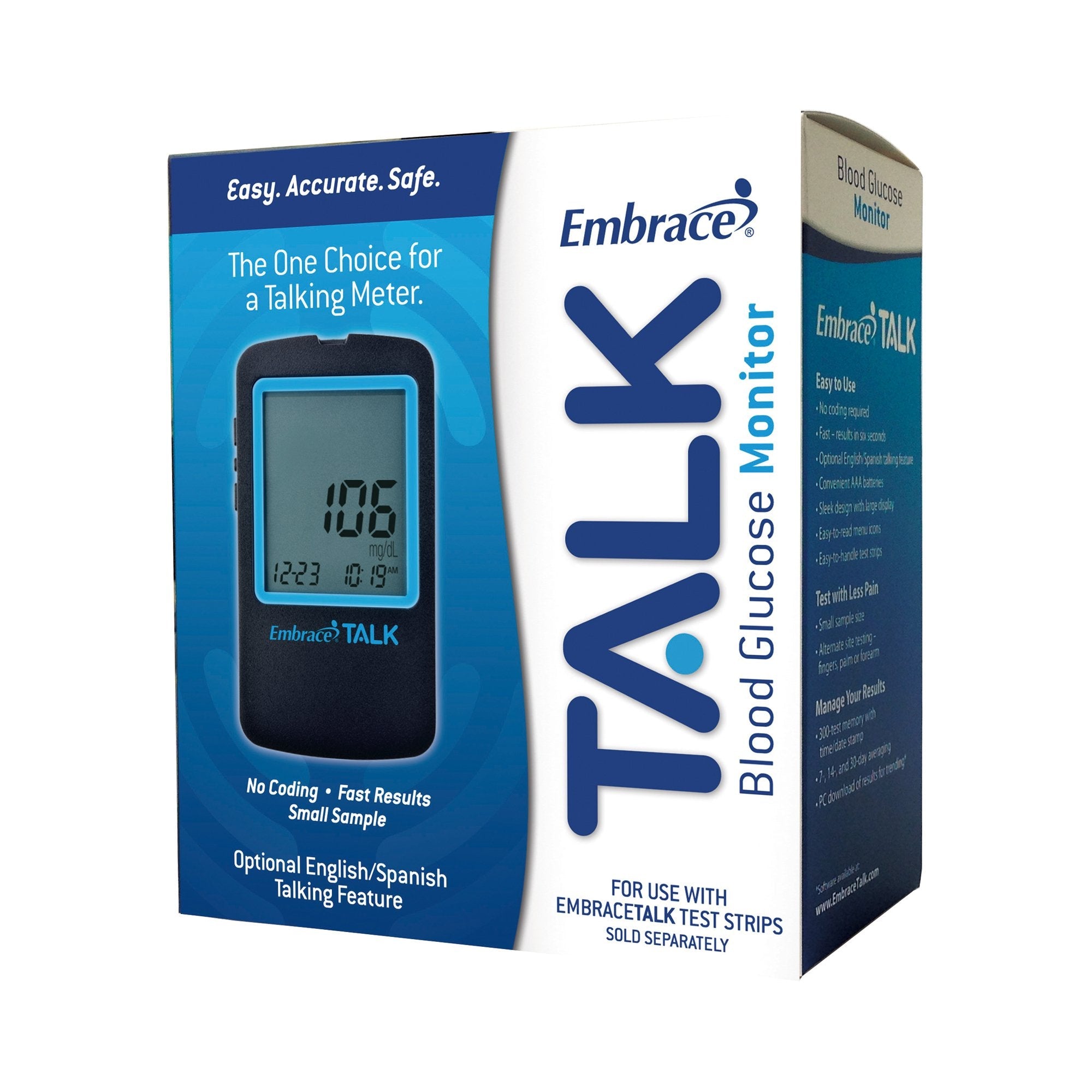 Omnis Health Embrace No Code Talking Meter APX03AB0300