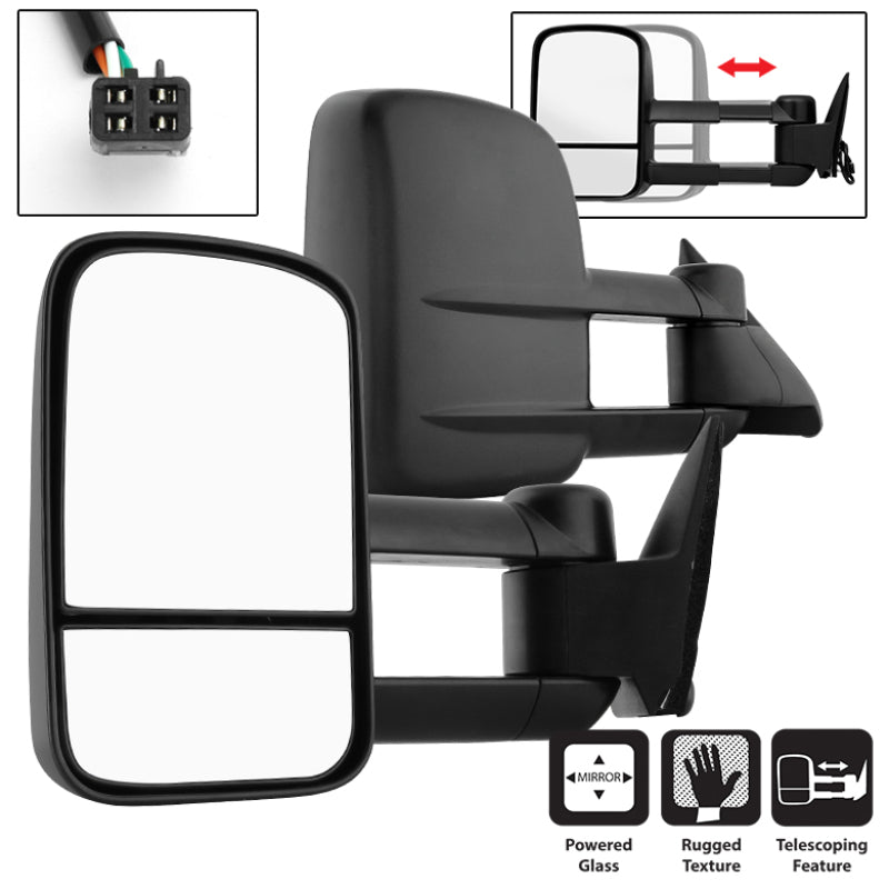 SPYDER xTune Chevy C10 88-98 Manual Extendable - Power Adjust Mirror - SET MIR-CCK88-PW-SET 9936135