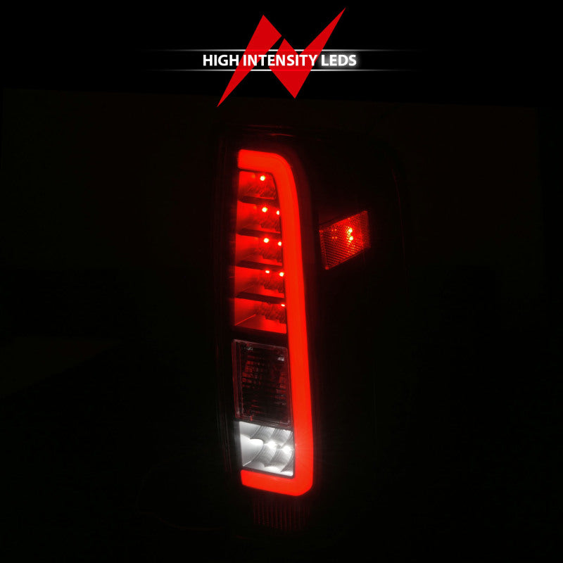 ANZO 2005-2021 Nissan Frontier LED Taillights Black Housing/Clear Lens 311443