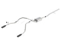 Borla 14 Silv/Sierra 1500 C/B Touring Exh/2.75in in muff 2.25inout 4inTIp SS Rear Exit-Black Chrome 140535BC