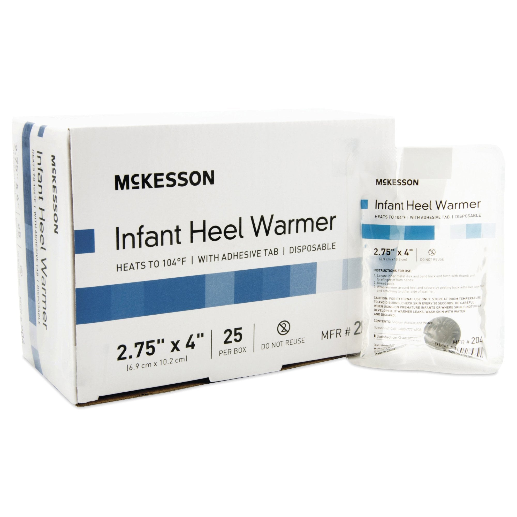 McKesson Infant Heel Warmer, 2¾ x 4 Inch 204