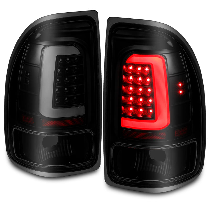 ANZO 1997-2004 Dodge Dakota LED Taillights Black Housing Smoke Lens Pair 311348