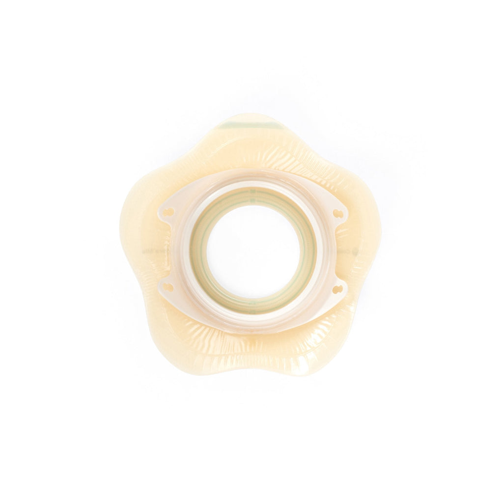 SenSura® Mio Click Convex Flip Ostomy Barrier, 40 mm Stoma Openings, Blue Match 18523