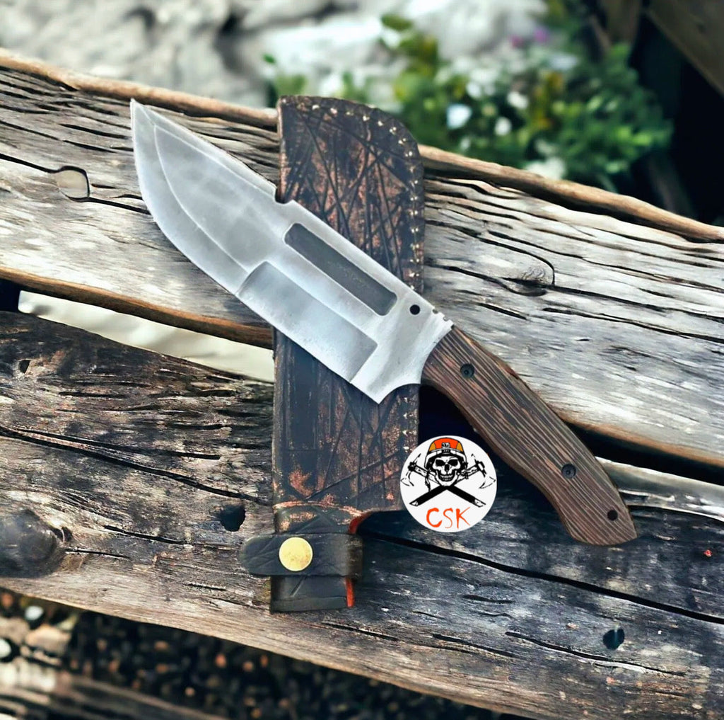 D2 Steel Hunting & Survival Capming Knife - PhishStones Products
