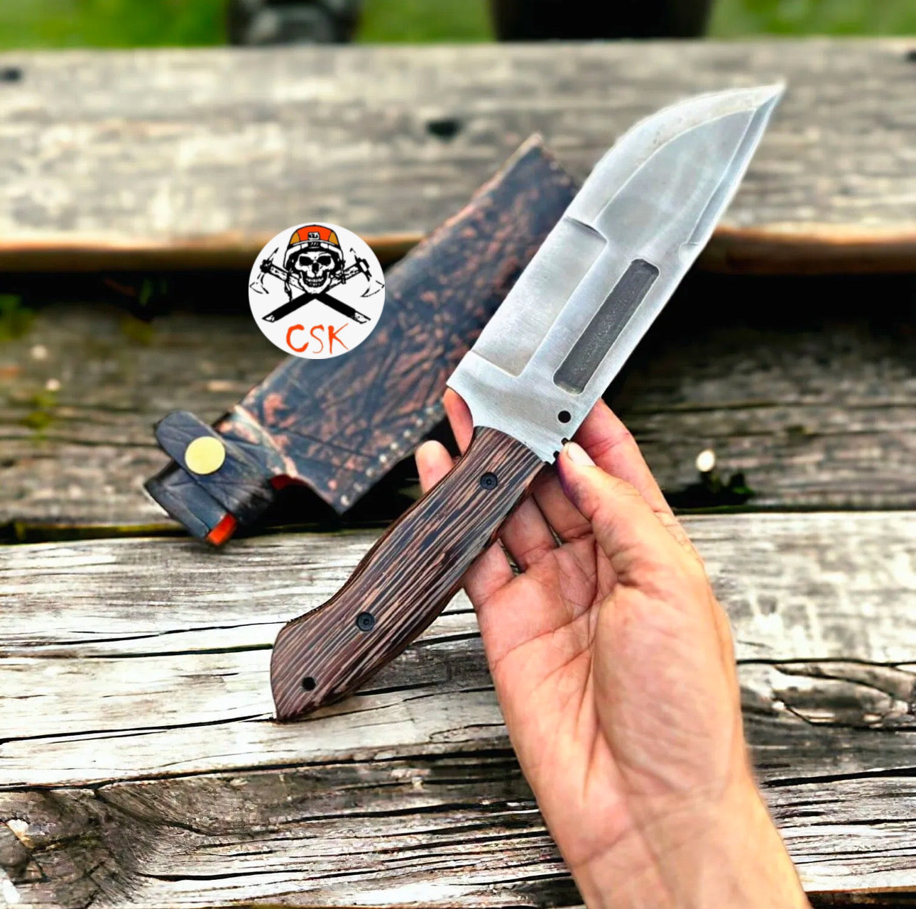 D2 Steel Hunting & Survival Capming Knife - PhishStones Products
