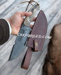 D2 Steel Hunting & Survival Knife Antler Handle - PhishStones Products