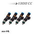 BLOX Racing 1 300CC Street Injectors 48mm With 1/2in Adapter 14mm Bore BXEF-06514.14-1300-4