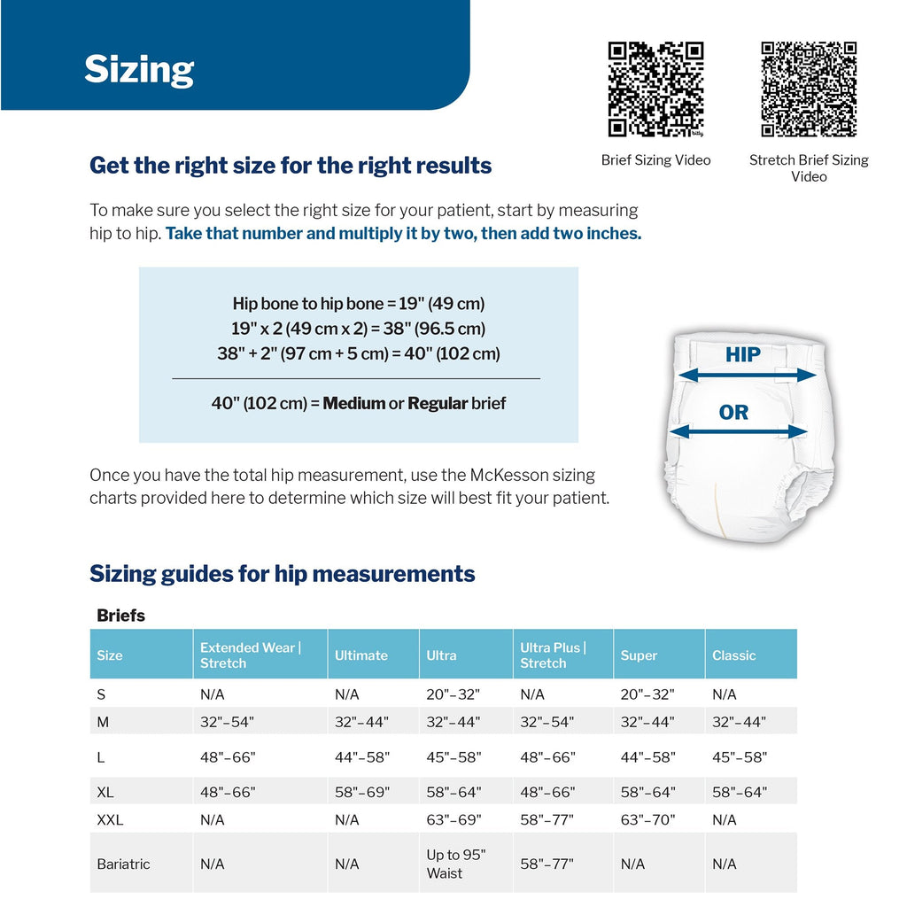 McKesson Ultra Plus Stretch Heavy Absorbency Incontinence Brief, Bariatric BRSTRBAR