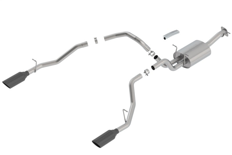 Borla 2019 RAM 1500 5.7L V8 AT 4DR Crew Cab Short Bed Touring SS Catback Exhaust - Black Chrome Tip 140758BC