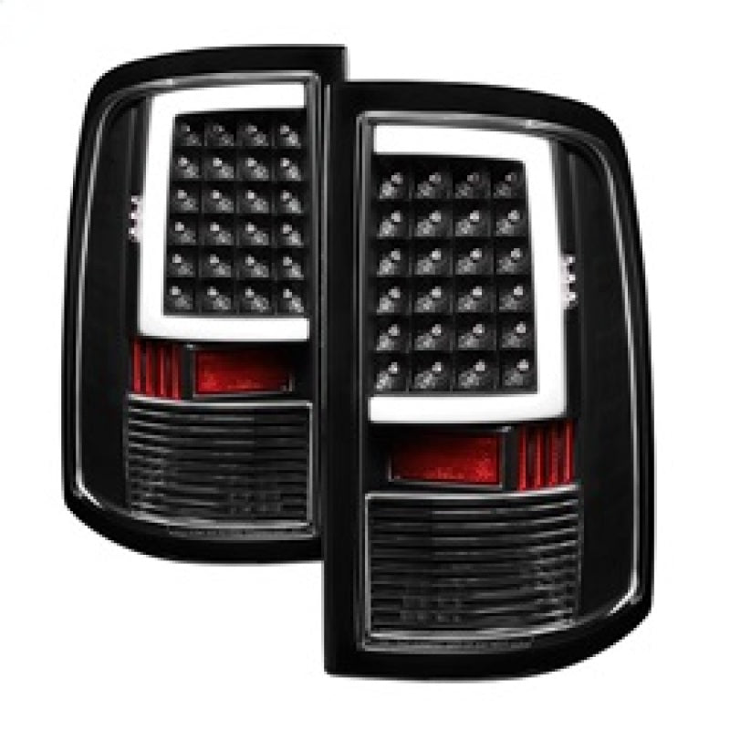 SPYDER xTune 09-18 Dodge Ram 1500 (Incandescent Model) LED Tail Lights - Blk (ALT-ON-DR09-LBLED-BK) 5082206