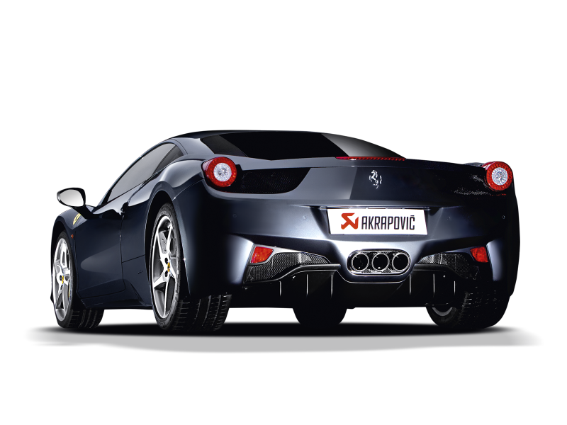Akrapovic 10-15 Ferrari 458 Italia/458 Spyder Slip-On Line (Titanium) w/ Carbon Tips MTP-FE458H